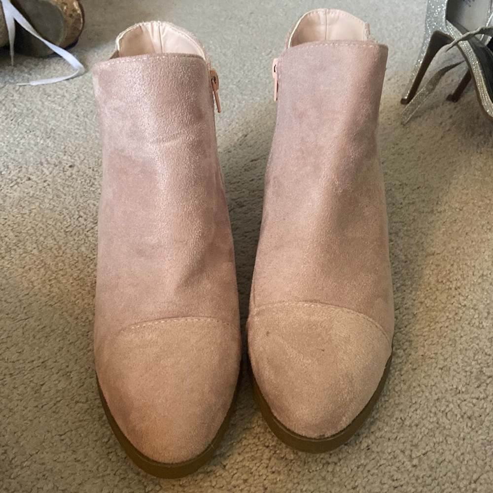 Pink booties